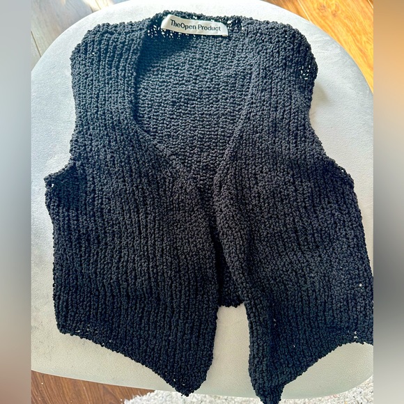 TheOpen Product V Neck Knit Vest - OS - Picture 6 of 10